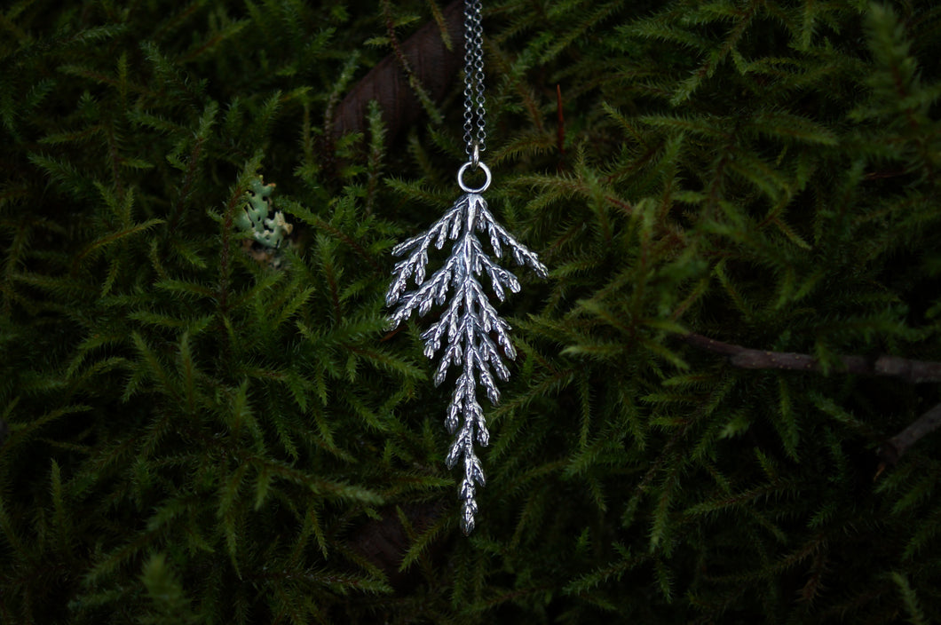 Cedar Sprig Pendant - large