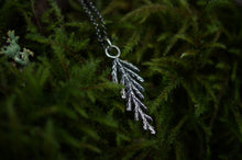 Load image into Gallery viewer, Cedar Sprig Pendant - small
