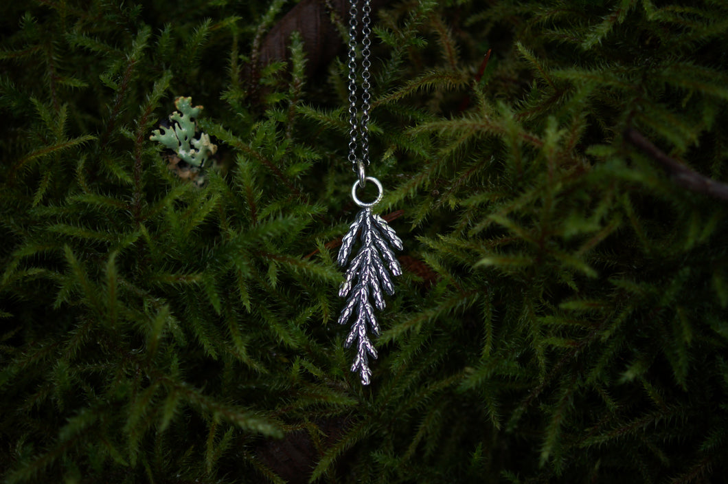 Cedar Sprig Pendant - small