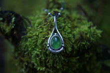 Load image into Gallery viewer, Earthdrop Pendant - green serpentine
